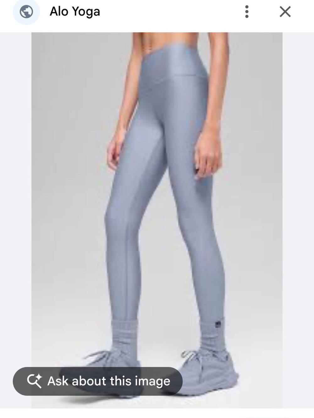 ALO Yoga Kids High-Rise Leggings in Light Blue